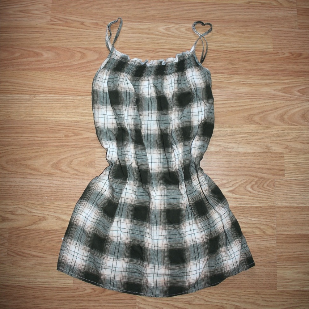 Green and White Plaid Cami